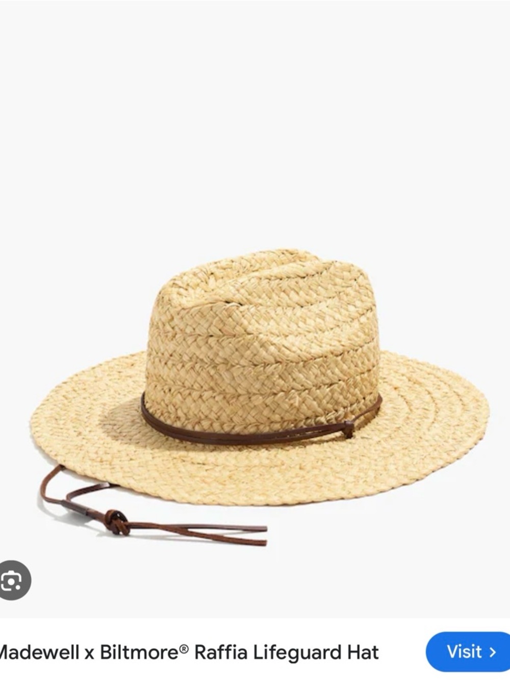 Madewell Straw Raffia Hat